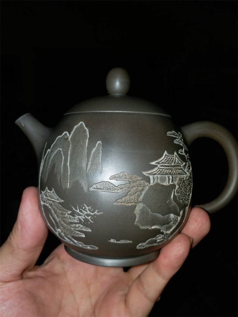 子剑 坭兴陶 作品 茶壶 茶具 